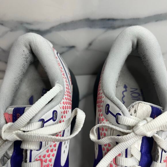 Brooks Women's White Purple Coral Ghost 14 Sneakers Running Shoes Sz 8.5 Athlete - Picture 3 of 8